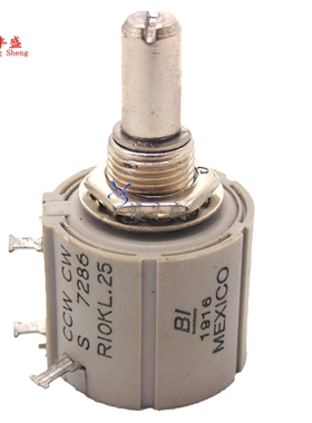 精密多圈电位器 CCW CW S 7286 R1K 2K 5K 10K 2W功率 10圈