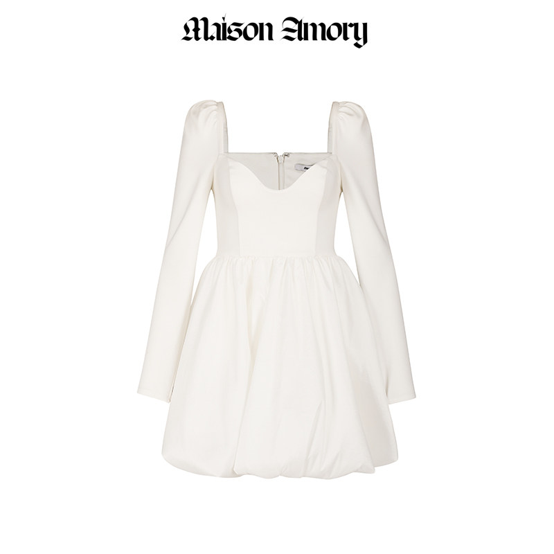 MaisonAmoryy白色心形领