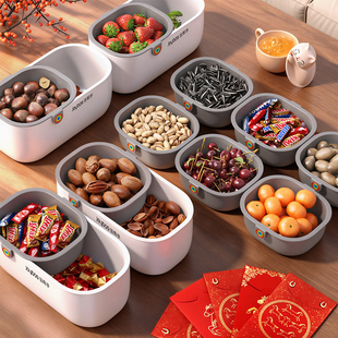 佳帮手桌面垃圾桶高颜值客厅小号可爱创意迷你桌上果盘零食盘沥水