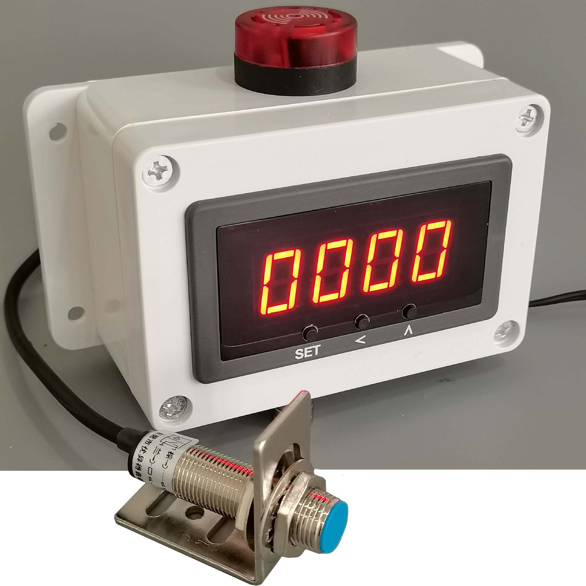 新款转速传感器电机测速仪表电子数字显示霍尔磁铁感应低速超速转