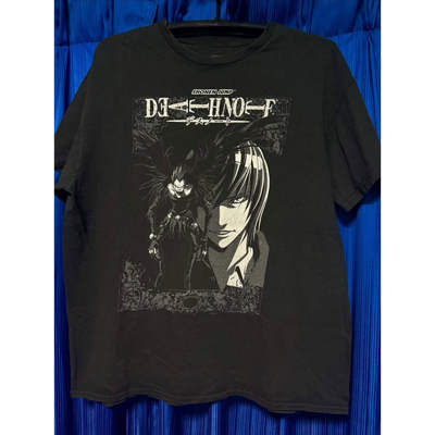 死亡笔记Death Note复古暗黑风动漫短袖T恤日系二次元黑色上衣