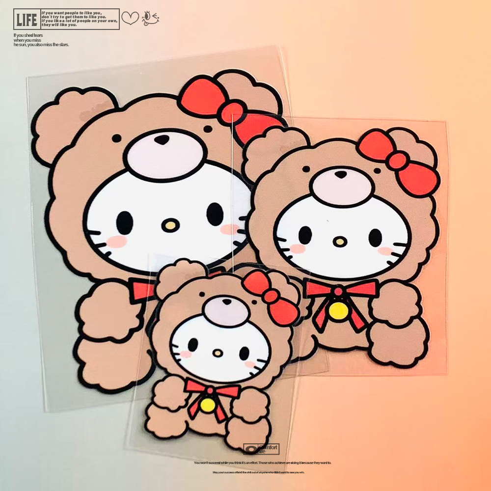 无畏明天CarpeDiem随心贴笔记本冰箱贴手机壳贴纸Q版helloKitty
