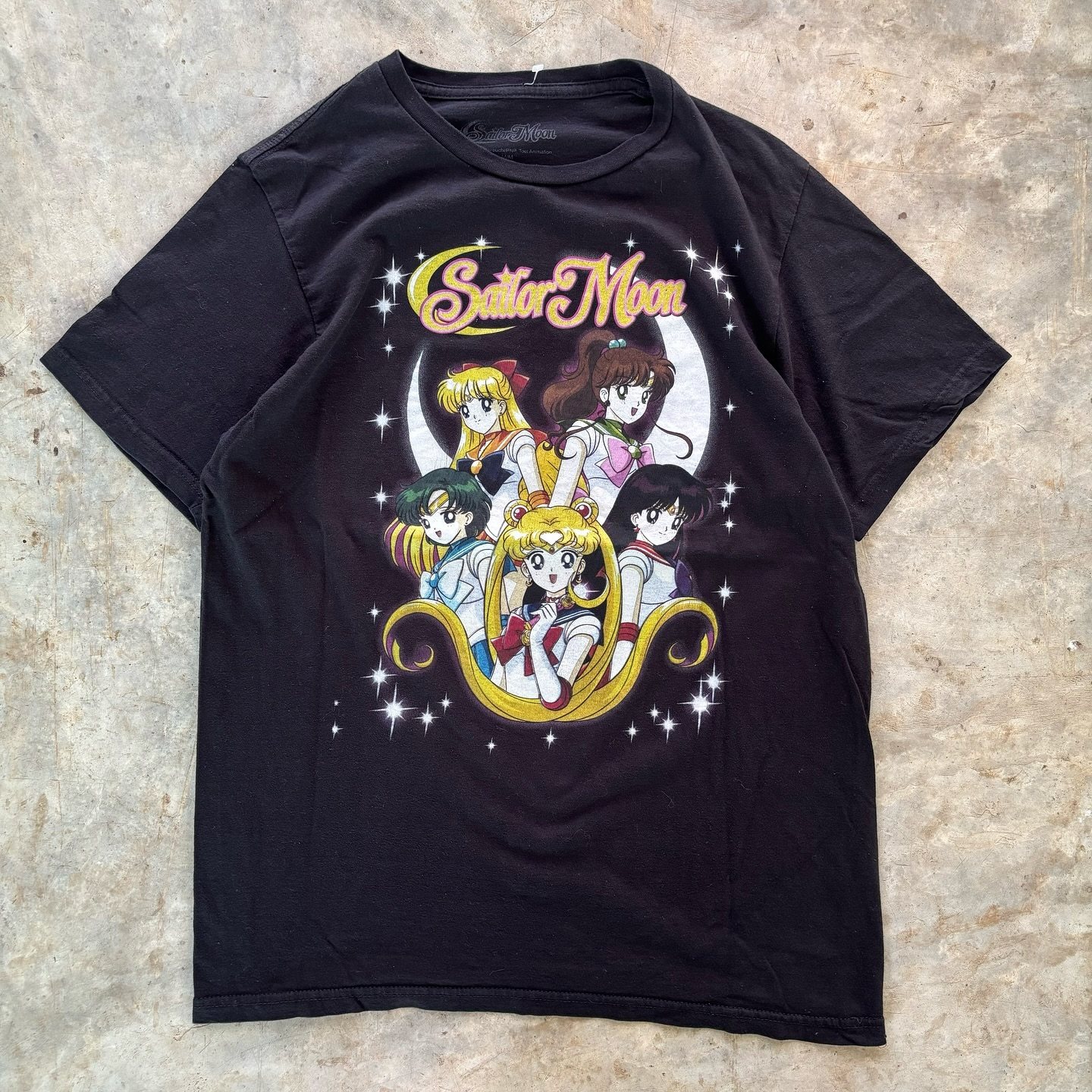 复古二次元美少女战士Sailor Moon印花T恤男女街头宽松短袖,服饰配件/皮带/帽子/围巾,领带夹,淘宝优惠券,粉丝福利购,淘宝优惠卷