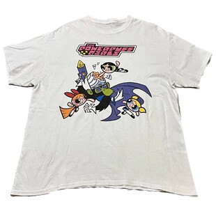 美式卡通The Powerpuff Girls飞天小女警短袖T恤棉质休闲宽松上衣