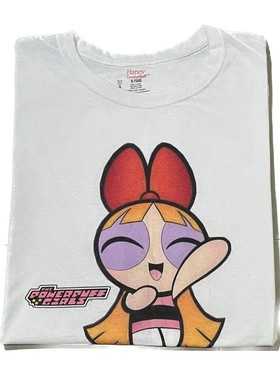 飞天小女警The Powerpuff Girls鬼马系少女韩国休闲纯棉短袖T恤