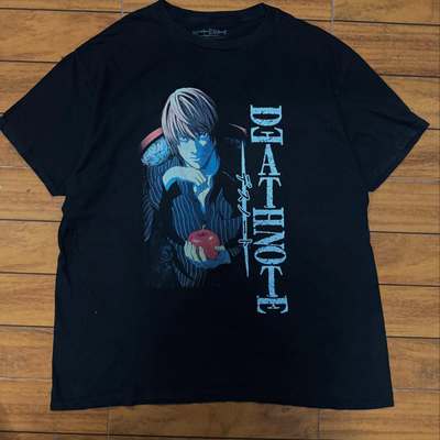 日系动漫死亡笔记Death Note夜神月Light Yagami黑色短袖T恤