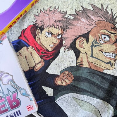 动漫卡通风短袖T恤男女日漫宽松上衣潮流咒术回战Jujutsu Kaisen