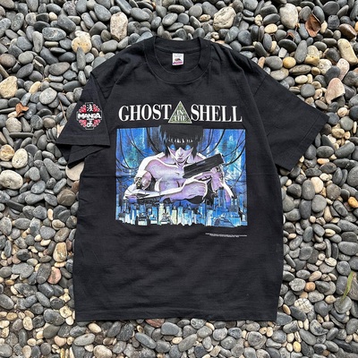 Ghost in the Shell攻壳机动队流行高级宽松大码动漫印花短袖T恤