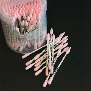 【家居好物】可爱猫咪棉签掏耳朵专用成人不掉毛化妆用家用尖头