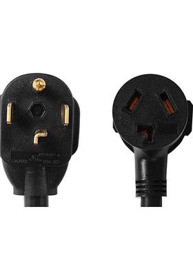 美国转接头NEMA14-30P转10-30R南美菲律宾烘干机烤箱插头延长线