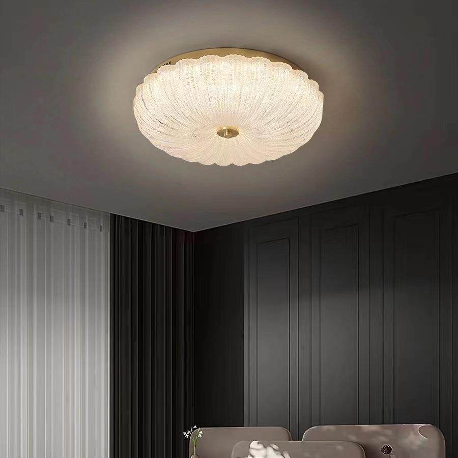 全铜现代简约轻奢水晶南瓜吸顶灯卧室灯浪漫过道玄关灯具护眼调光,家装灯饰光源,客厅吸顶灯,淘宝优惠券,粉丝福利购,淘宝优惠卷