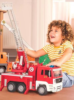北美Driven大号消防车模型儿童仿真玩具男孩工程车垃圾回收大型