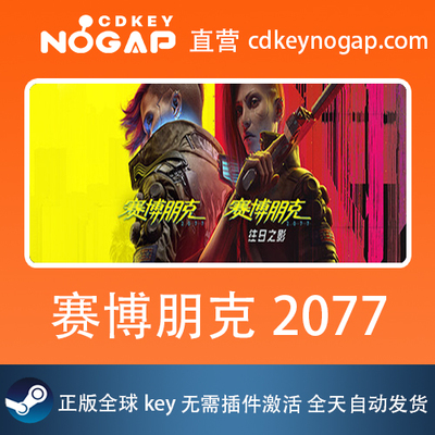 赛博朋克2077 Steam国区Cdkey正版激活码Cyberpunk 2077