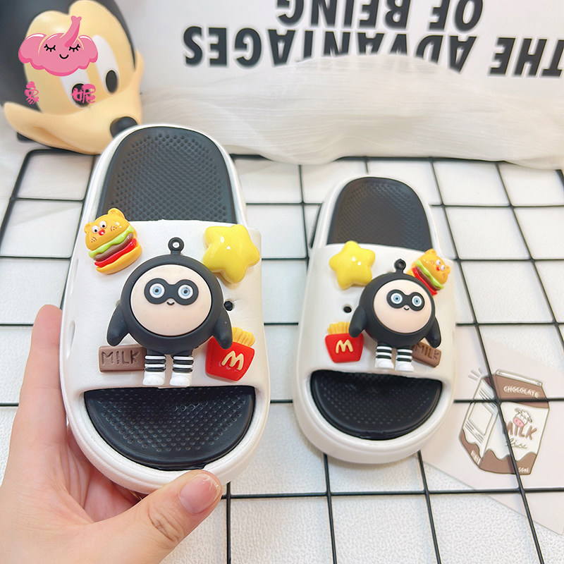 儿童时尚凉拖鞋男童夏季夏天浴室洗澡防滑宝宝凉拖鞋室内居家软底