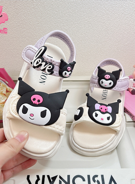 女童紫色凉鞋女款夏款公主2025新款夏季爆款女孩中大童幼儿童鞋子