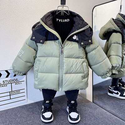 男童冬装棉服2025新款洋气宝宝加厚棉袄儿童冬季羽绒棉衣潮牌外套