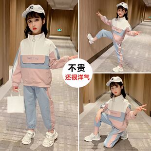 女童套装2024新款时髦洋气运动薄款一整套大童女装8-12岁爆款衣服