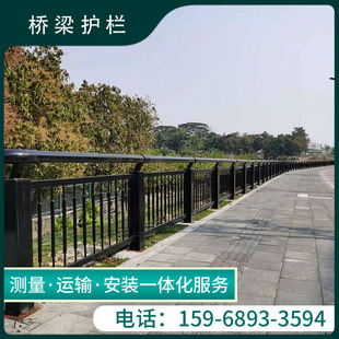 浙江宁波桥梁护栏防撞不锈钢河堤护栏景观灯光人行河道隔离栏立柱