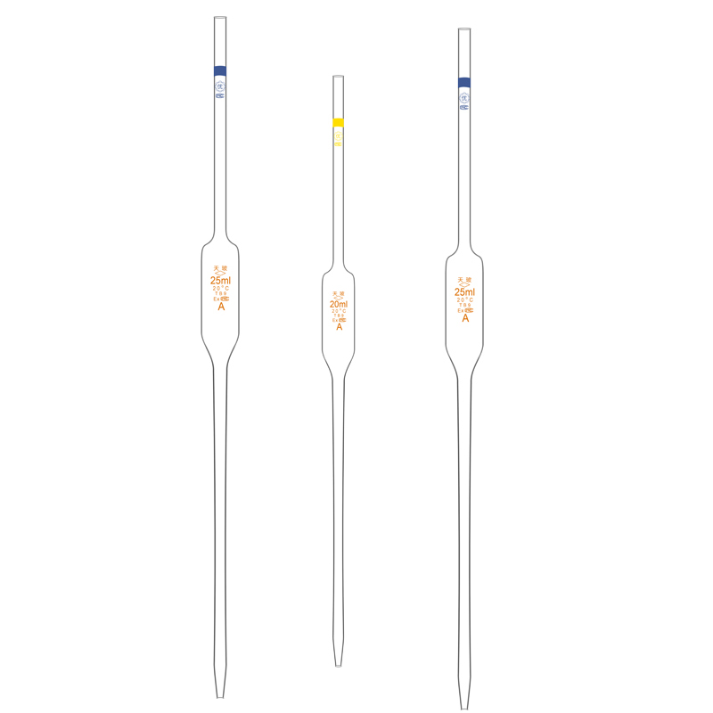 天玻大肚吸管0.1-100ml胖度移液管单标环标刻度吸管吸量管A级可检