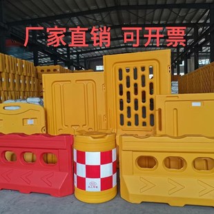 江西新料围挡施工修路1.8米水马注水1.1米1.5三孔吹塑市政防撞桶