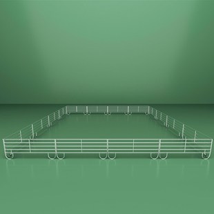 养牛围栏铁栅栏马场赛道可移动围栏大型畜牧场养殖护栏圈羊铁栏杆