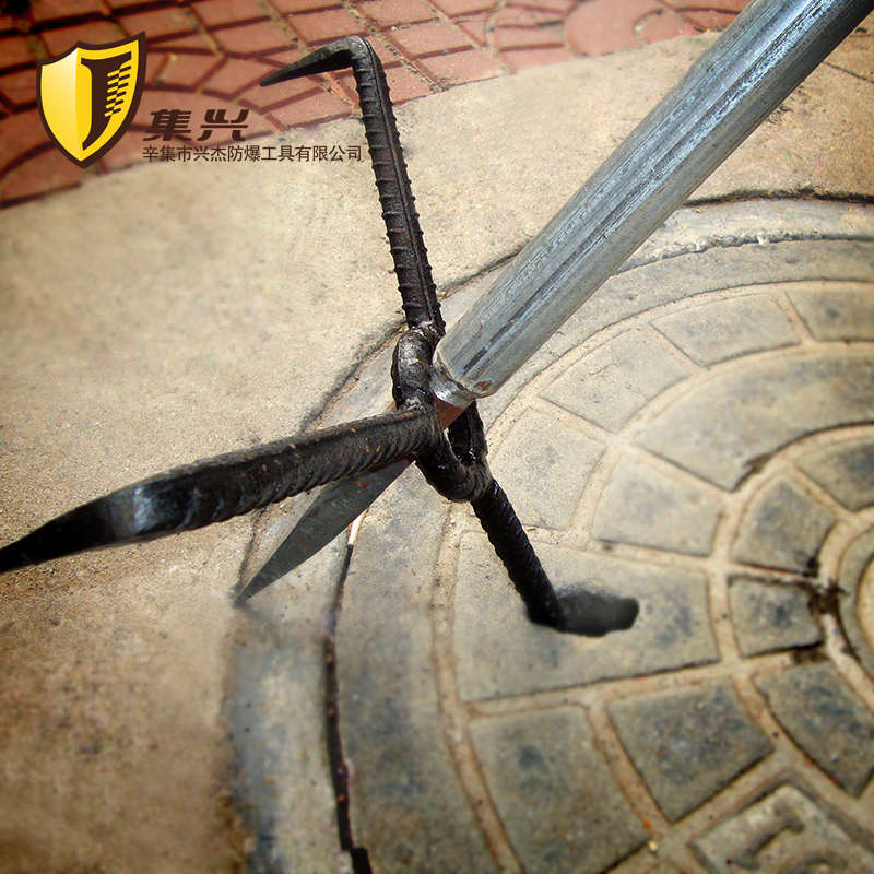 井盖钩子 井盖勾 三用井盖钩 污水井盖钩起拔器 钢制三角