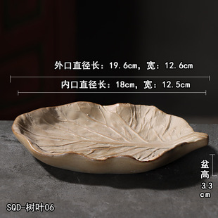 巴西木盆器幸运木花盆2021新款水培苔藓球托盘底座创意陶瓷盘清仓