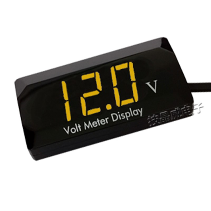 直流电压表改装摩托车电动车汽车表头12V24V48PV60V72V96V