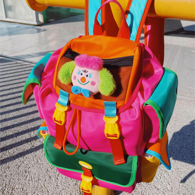 uodycoco有蒂棵棵原创双肩包设计感小众撞色大容量轻便旅行大容量