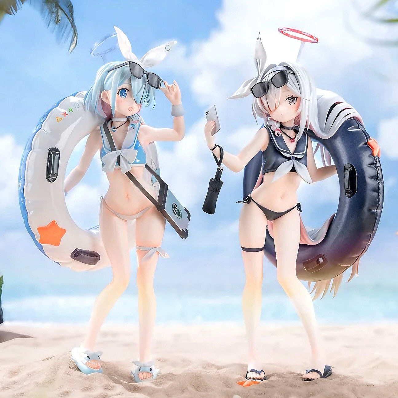 蔚蓝档案二次元动漫手办工厂阿罗娜普拉娜诺亚兔女郎模型摆件