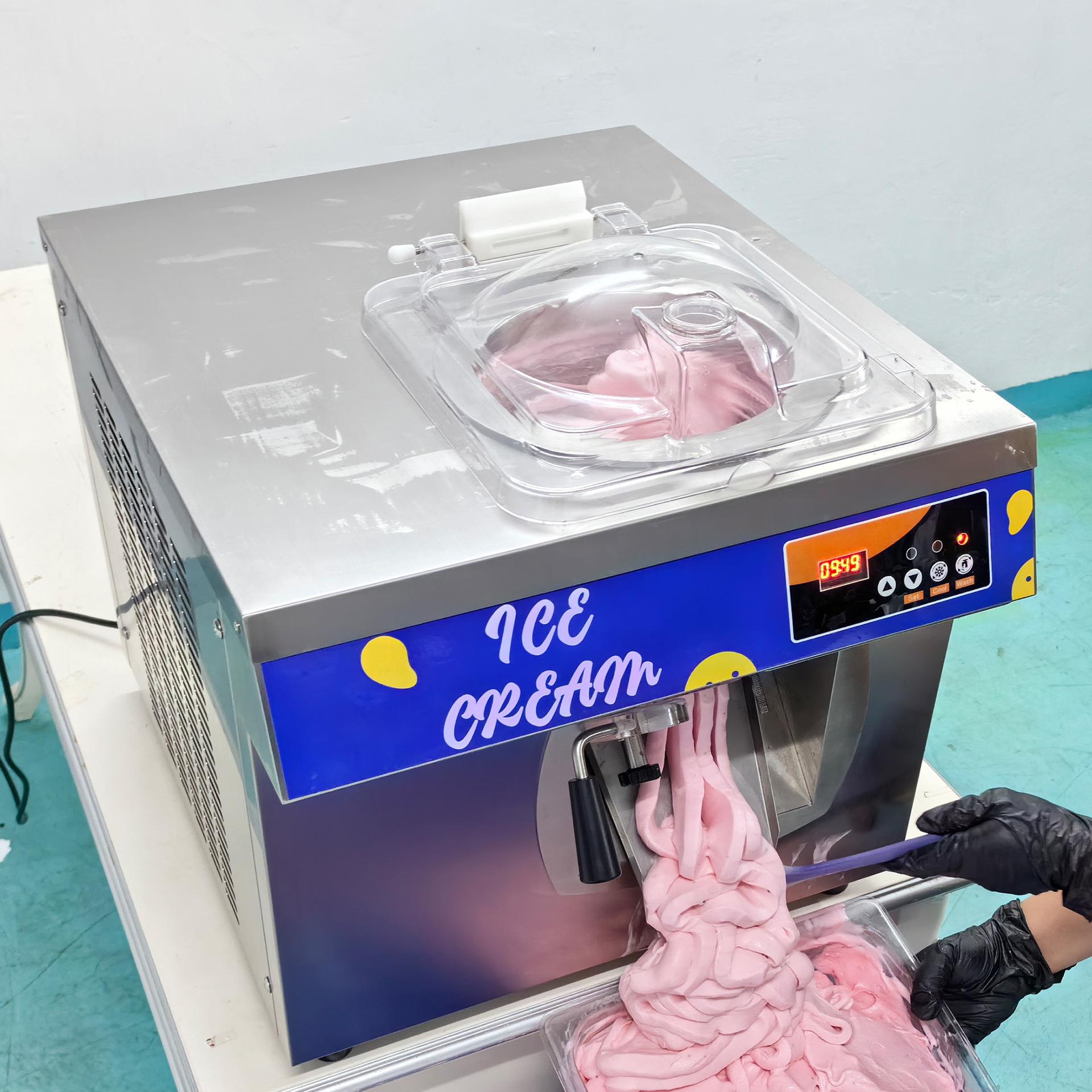 全自动连续冰激凌凝冻机商用硬冰机厂家ice cream batch freezer
