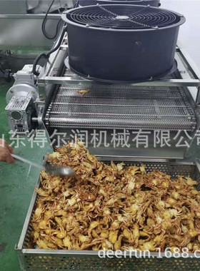 鱼虾螃蟹油炸机厂家 上浆裹糠机 天妇罗大虾裹浆油炸生产线设备