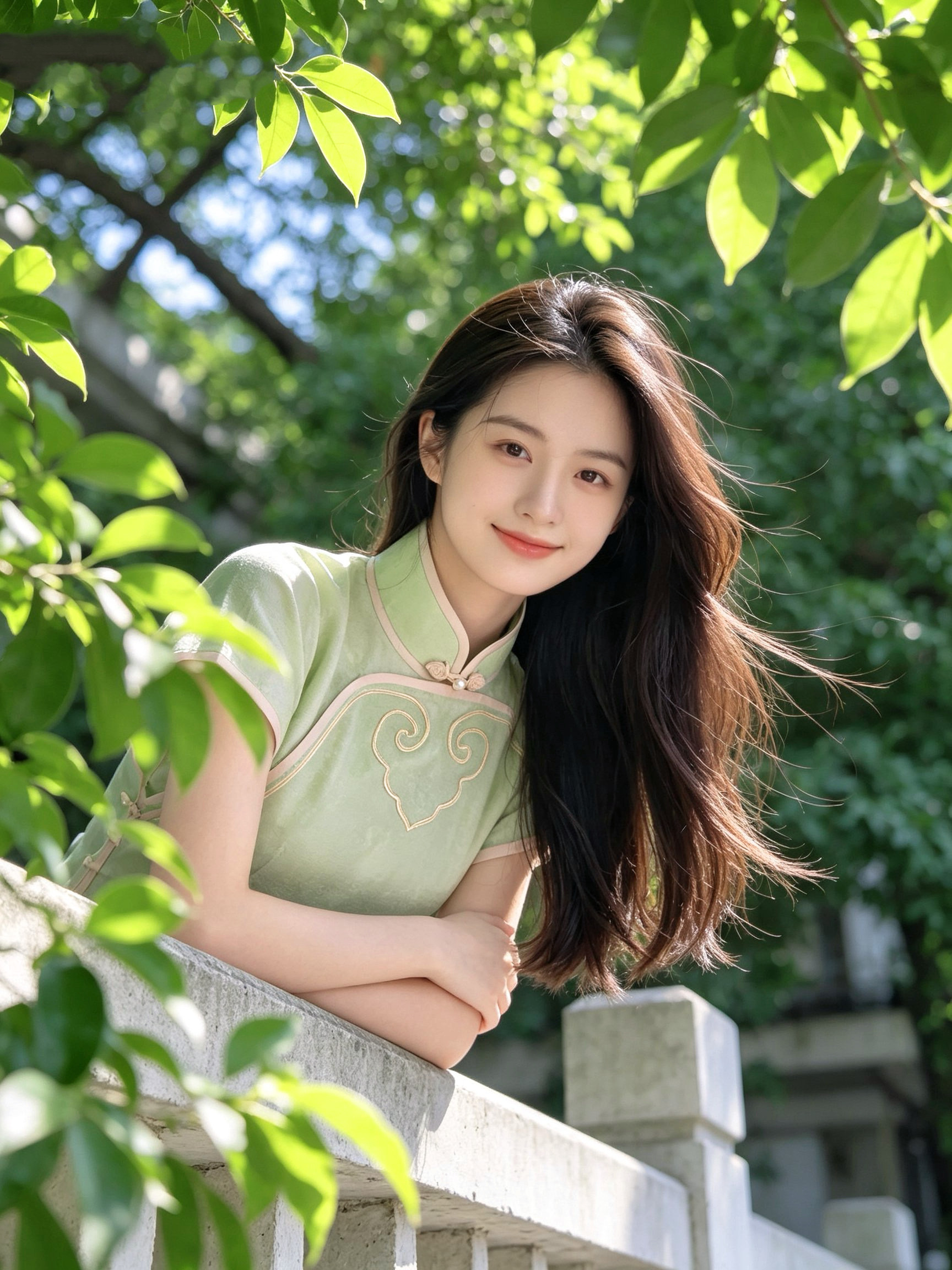 风入松|梦回故里一片式古法平裁女新中式全开襟小个子少女旗袍裙