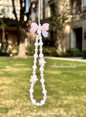 【Coisini】原创彩色可爱蝴蝶结春日手机挂件手机链ccd相机链