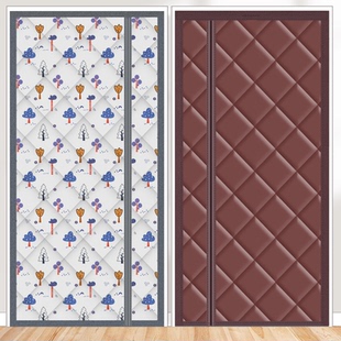 棉门帘侧开加厚冬季 防家用挡风防风保暖隔断帘隔音磁吸保温帘卧室