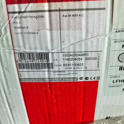 议价ABB SACE TMAX T7M N-DPV 1000塑可维修