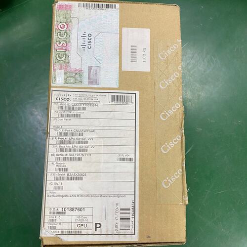 议价思科 SPA-5X1GE-V2 开封内盒未可维修
