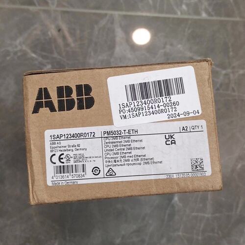 议价ABB PM5032-T-ETH CPU模块型号1SAP1可维修