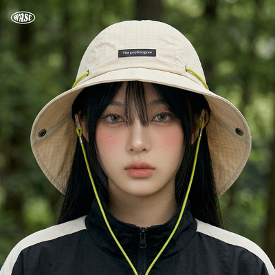 夏季防晒大檐速干折叠渔夫帽女