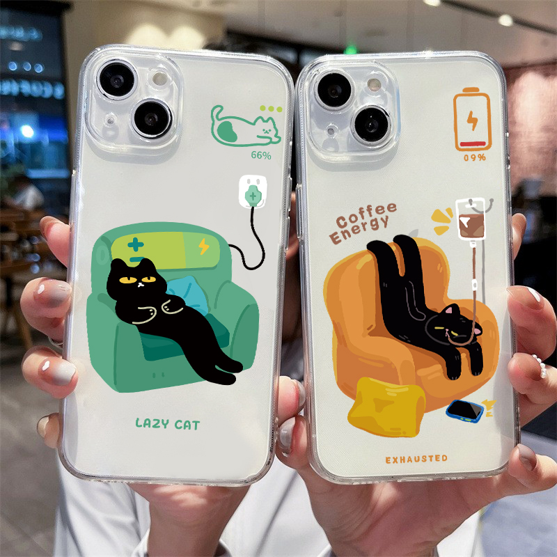 苹果全系列手机壳情侣搞怪猫咪