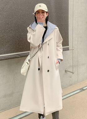 风衣外套女学生学院风2026年新款中长款韩版宽松洋气休闲春秋大衣