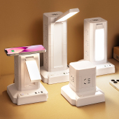 魔方立式 线小夜灯 插座多功能插排宿舍用带台灯电脑专用延长线