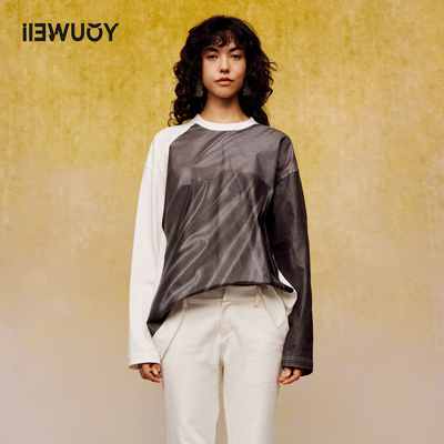 圆领休闲长袖IIEWUOY印花