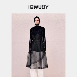 YOUWEI有尾2024秋季通身连衣裙硬网眼纱礼服裙Y5724315