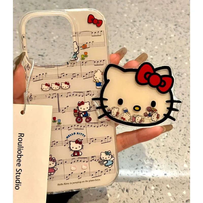 乐谱Kitty猫GT适用苹果16/15promax手机壳iphone14pro可爱卡通13