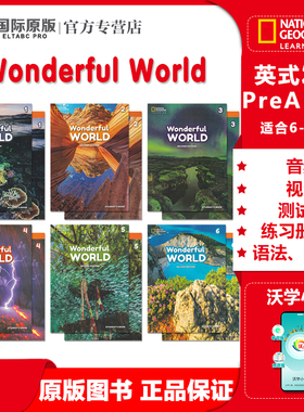 美国国家地理原版教材Wonderful World 1/2/3/4/5/6级别缤纷世界1-6年级美国小学英语教材 我们的奇妙世界英文课外课程NGL