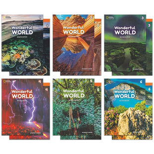 美国国家地理原版教材Wonderful World 1/2/3/4/5/6级别缤纷世界1-6年级美国小学英语教材 我们的奇妙世界英文课外课程NGL