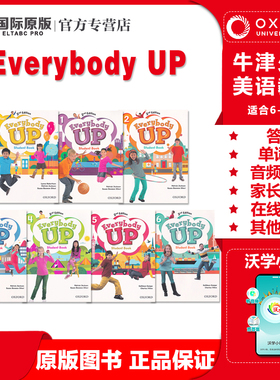 新版everybody up教材进口牛津少儿英语 starter1/2/3/4/5/6级少儿入门零基础学习学生书+练习册+小程序+学习资源