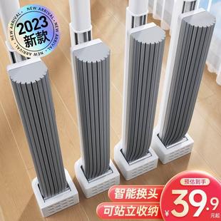 免手洗拖布滚轮式 海绵拖把吸水家用一拖净胶棉2024新款 卫生间专用