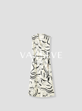 【VAZSLVE/全新奢品】捡漏-新夏复古印花宽松连衣裙-6XLLH1053